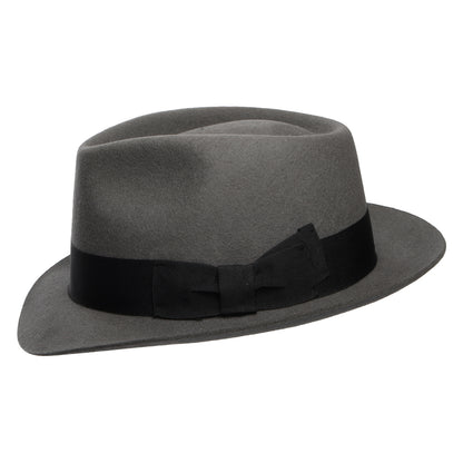 Denton Manhattan Trilby Hut aus Wollfilz - Grau