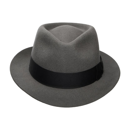Denton Manhattan Trilby Hut aus Wollfilz - Grau