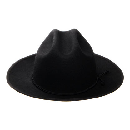 Stetson Plains Wasserabweisender Cowboy Hut aus Wollfilz - Schwarz