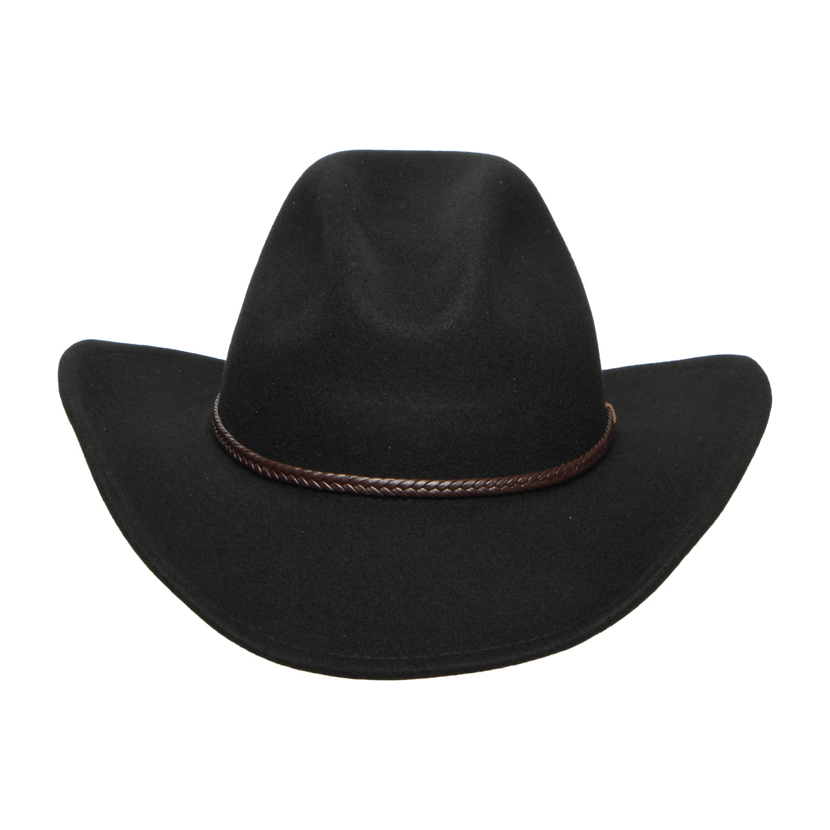 Stetson Oklahoma Wasserabweisender Cowboy Hut aus Wollfilz - Schwarz