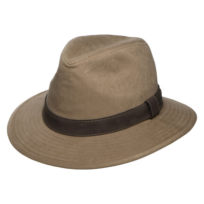 Stetson Traveller Wasserabweisender Safari Fedora Hut - Sand