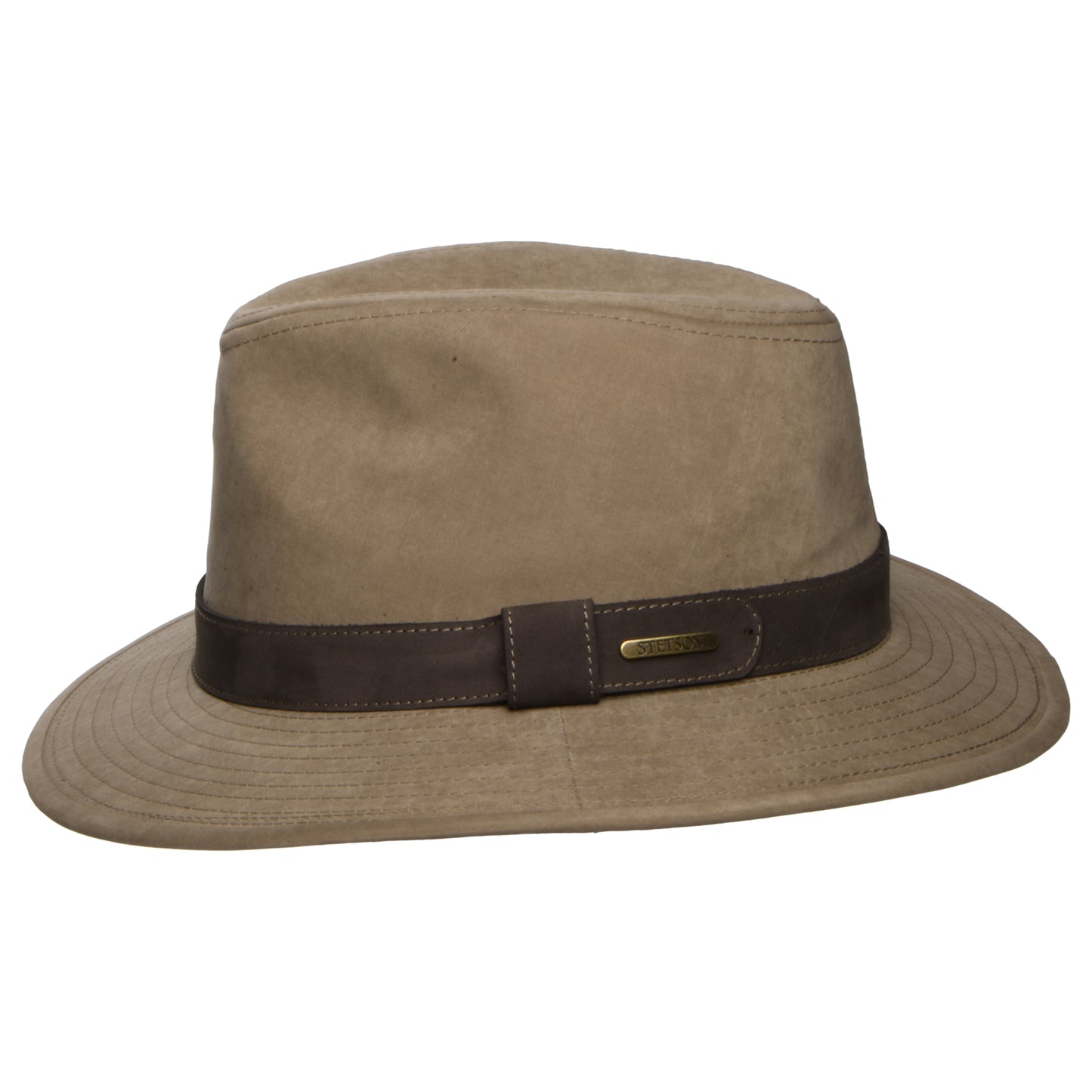Stetson Traveller Wasserabweisender Safari Fedora Hut - Sand