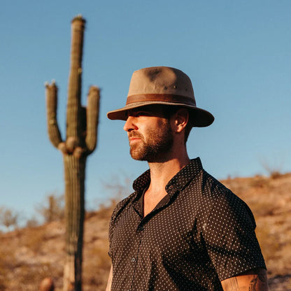 Dorfman-Pacific Wasserfester Safari Hut aus Baumwolle - Khaki