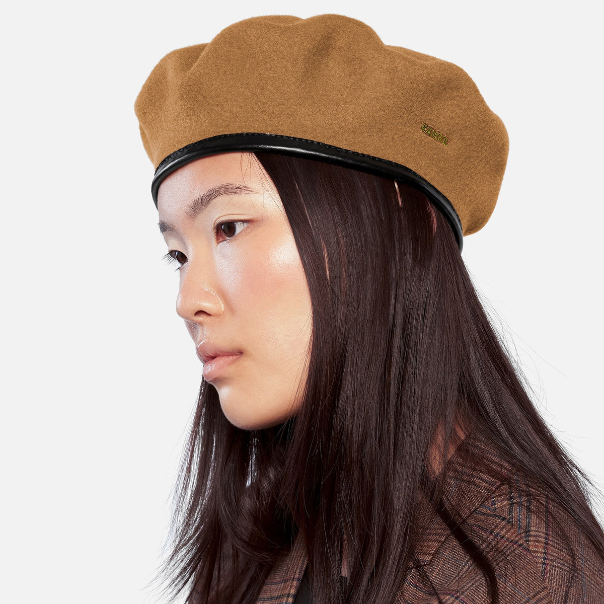 Kangol Monty Baskenmütze aus Wolle - Kamel