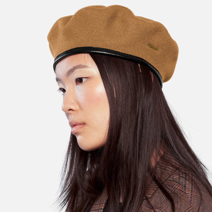 Kangol Monty Baskenmütze aus Wolle - Kamel