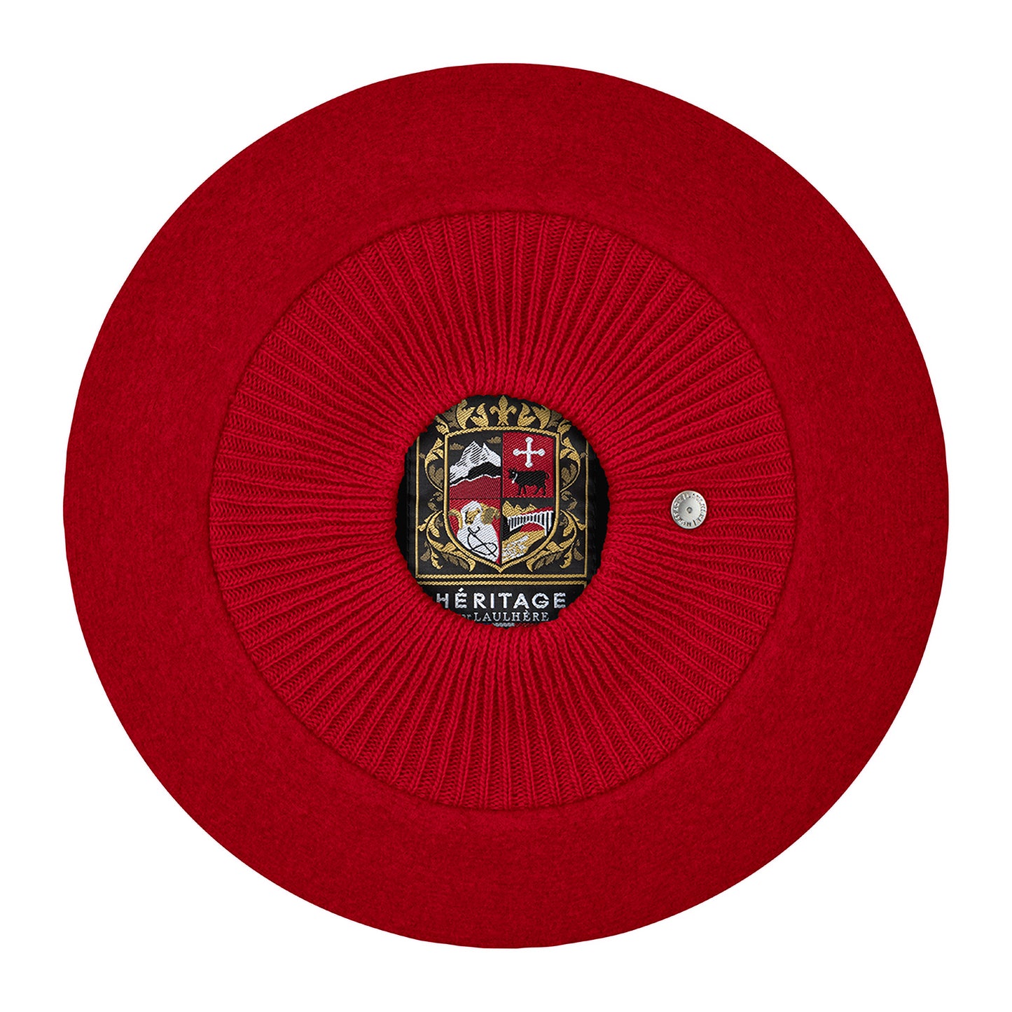 Laulhère Louvre Baskenmütze aus Merinowolle - Rot