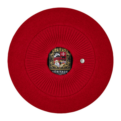 Laulhère Louvre Baskenmütze aus Merinowolle - Rot