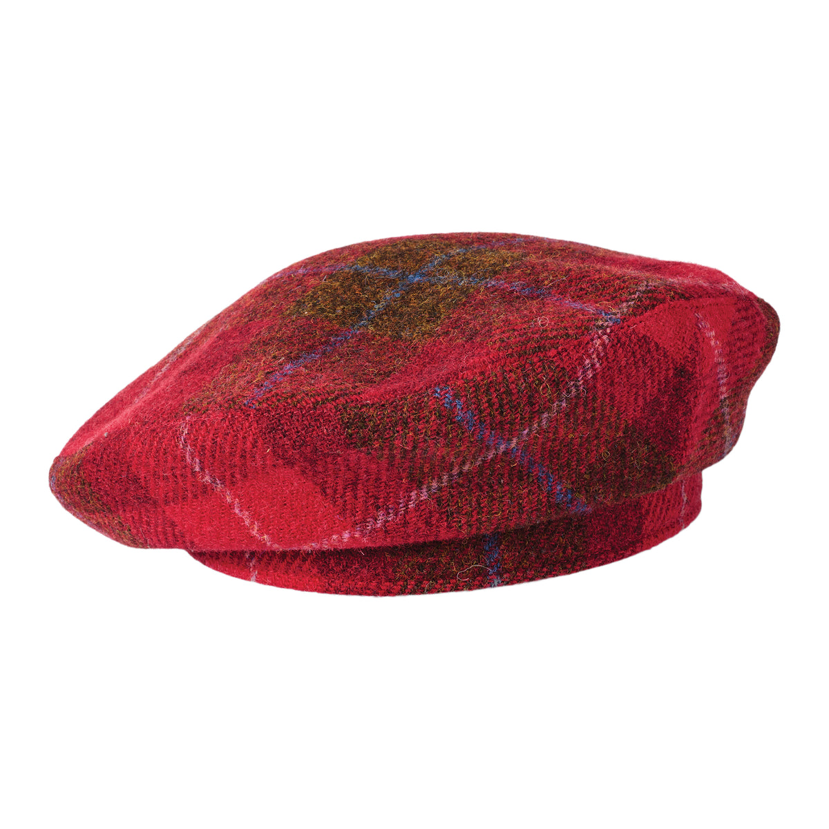 Failsworth HARRIS TWEED Baskenmütze - Rot