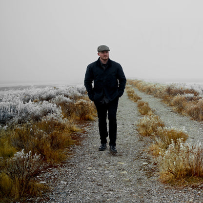 Jaxon & James Lundale HARRIS TWEED Schiebermütze mit Fischgrätmuster - Olivgrün-Braun