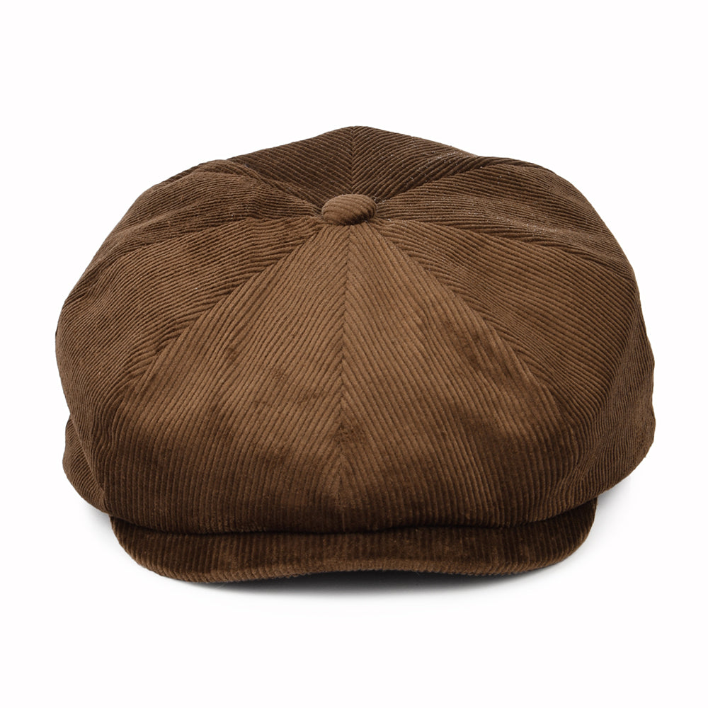 Brixton Brood II Baggy Kord Ballonmütze - Braun