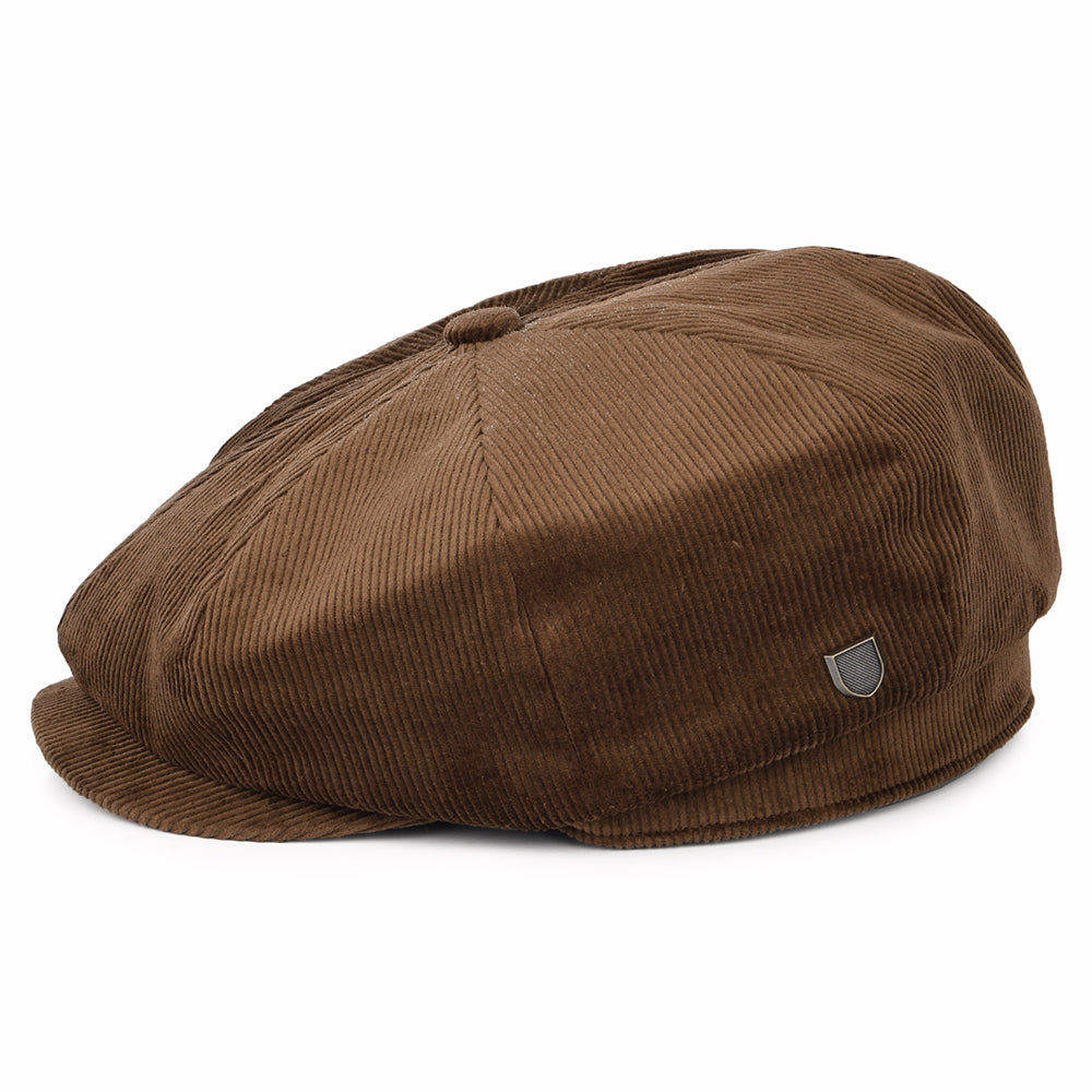 Brixton Brood II Baggy Kord Ballonmütze - Braun