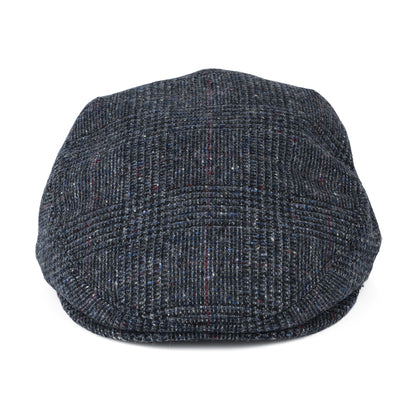 City Sport Donegal Tweed Schiebermütze mit Prince of Wales Karomuster - Blau