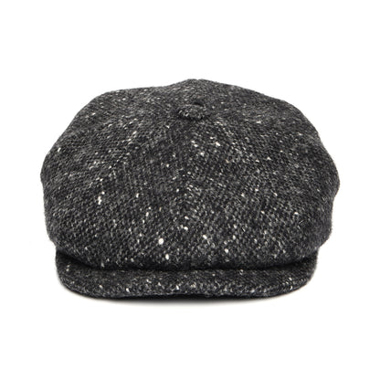 City Sport Deep Fit Donegal Tweed Ballonmütze aus Marl Tweed - Anthrazit