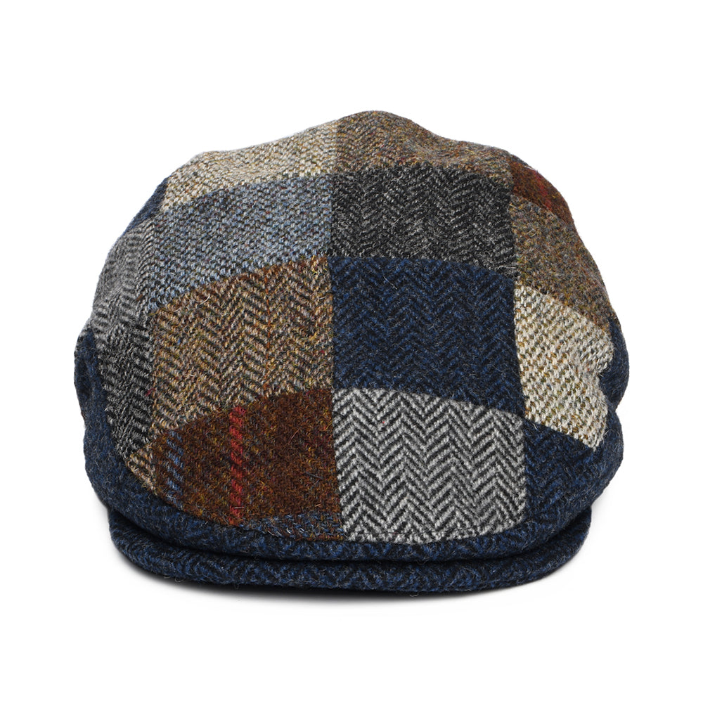 Denton Cheshire HARRIS TWEED Schiebermütze Patch - Mehrfarbig