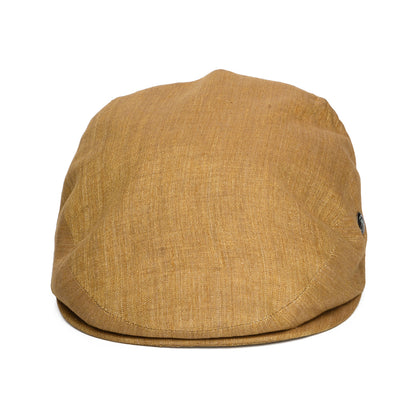 City Sport Leichtgewicht Schiebermütze aus Leinen - Dunkles Senfgelb