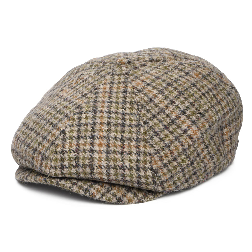 Brixton Brood II Ballonmütze Houndstooth - Hellbeige-Anthrazit