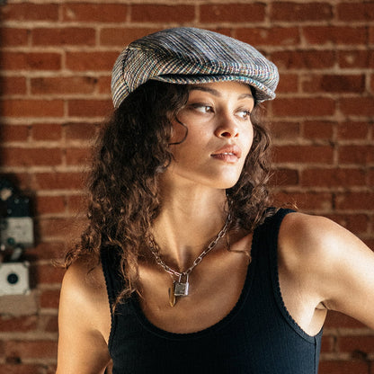 Brixton Hooligan Schiebermütze Micro Houndstooth - Mehrfarbig