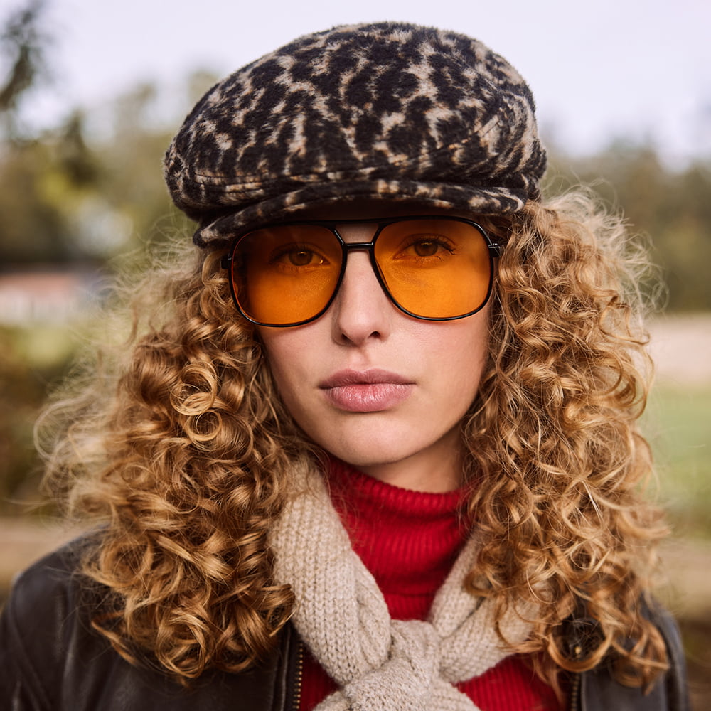 Barts Systa Schiebermütze Leopard aus Wollmischung - Braun