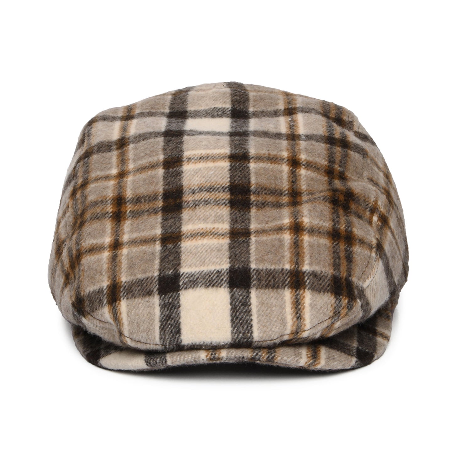 Barts Systa Schiebermütze mit Schottenkaro aus Wollmischung - Hellbraun