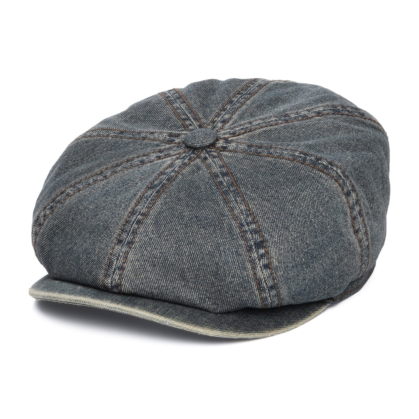 Stetson Hatteras Denim Ballonmütze - Verwaschenes Blau