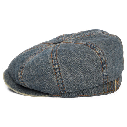 Stetson Hatteras Denim Ballonmütze - Verwaschenes Blau