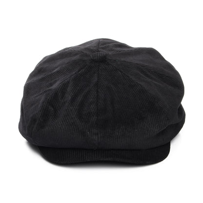 Brixton Brood Baggy Kord Ballonmütze - Schwarz