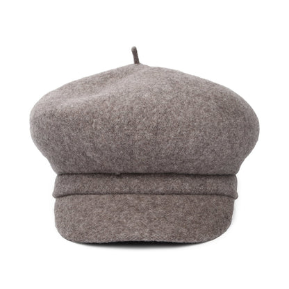 Whiteley Vanessa Bakerboy Ballonmütze aus Wolle - Taupe