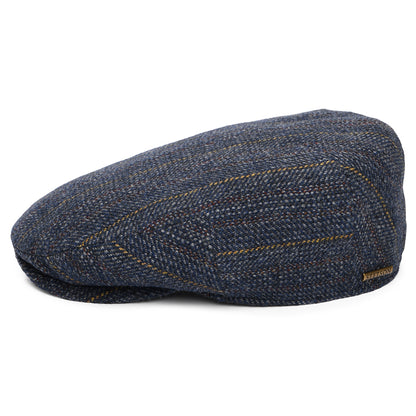 Stetson Kent Schiebermütze Mit Fischgrätmuster aus Schurwolle - Blau-Multi