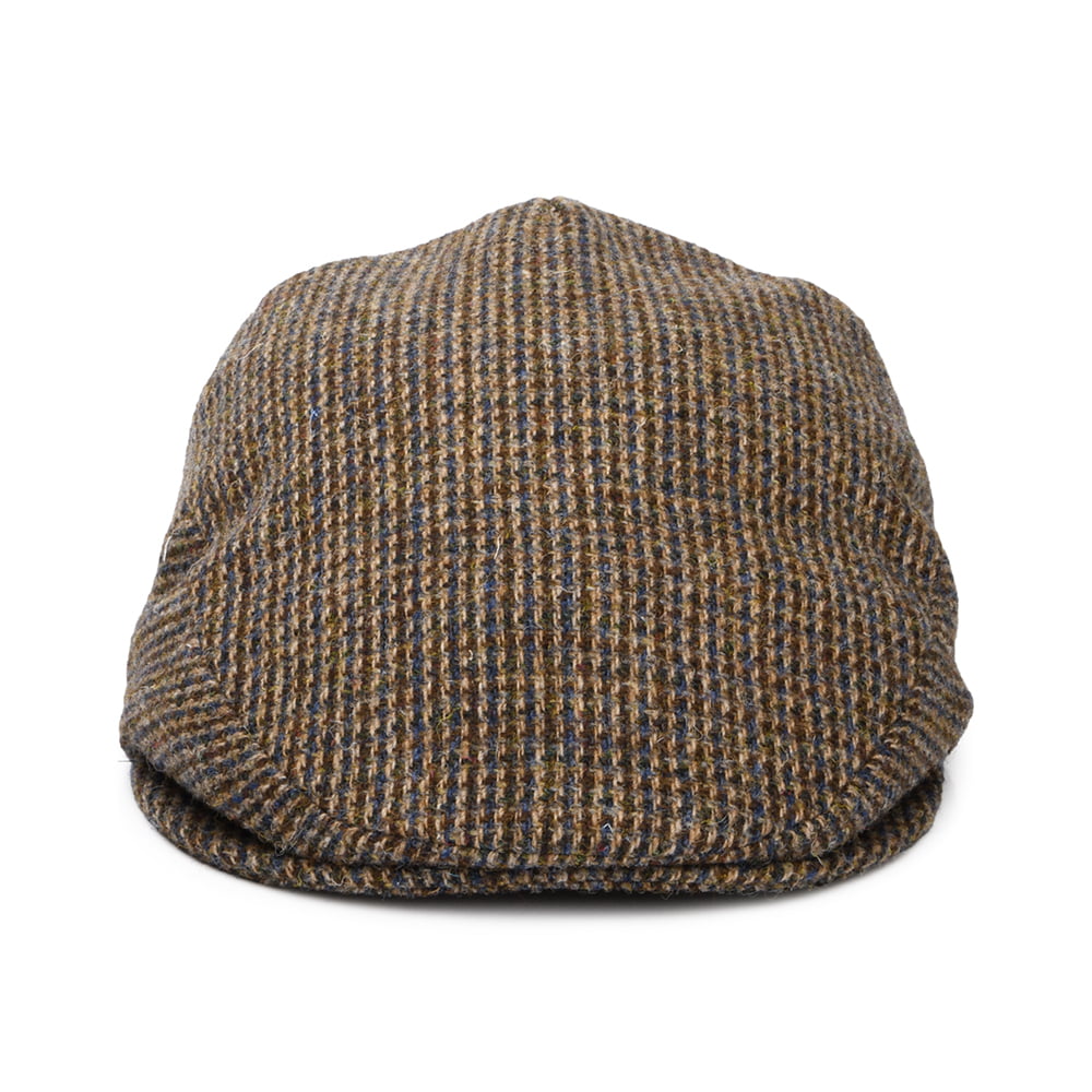 City Sport Royal HARRIS TWEED Schiebermütze - Braun-Blau