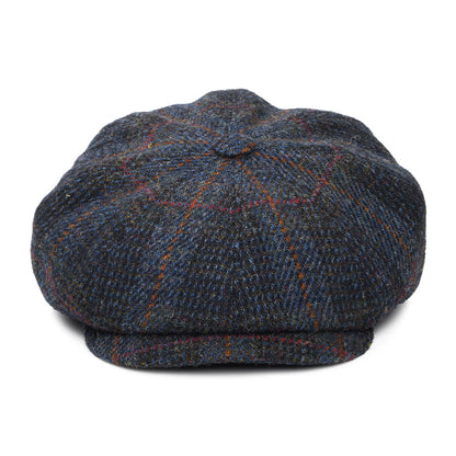 City Sport Le Curieux HARRIS TWEED Ballonmütze - Marineblau-Rostrot