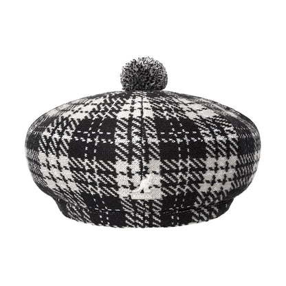 Kangol New Heritage Schiebermütze Mit Bommel - Schwarz-Grau