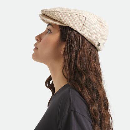 Brixton Hooligan Leichtgewicht Schiebermütze aus Toyo Stroh - Natur-Ton