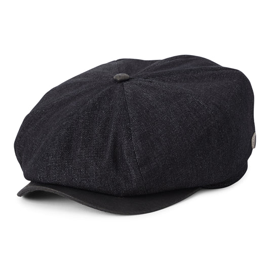Brixton Brood Flannel Baggy Ballonmütze - Schwarzes Denim-Schwarz