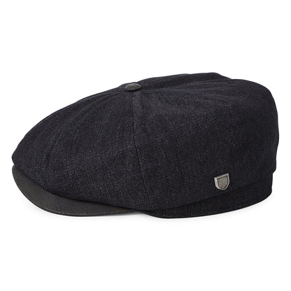 Brixton Brood Flannel Baggy Ballonmütze - Schwarzes Denim-Schwarz