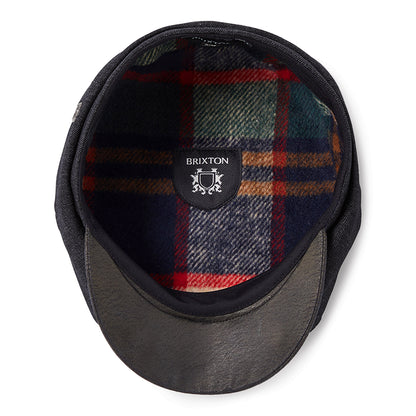 Brixton Brood Flannel Baggy Ballonmütze - Schwarzes Denim-Schwarz