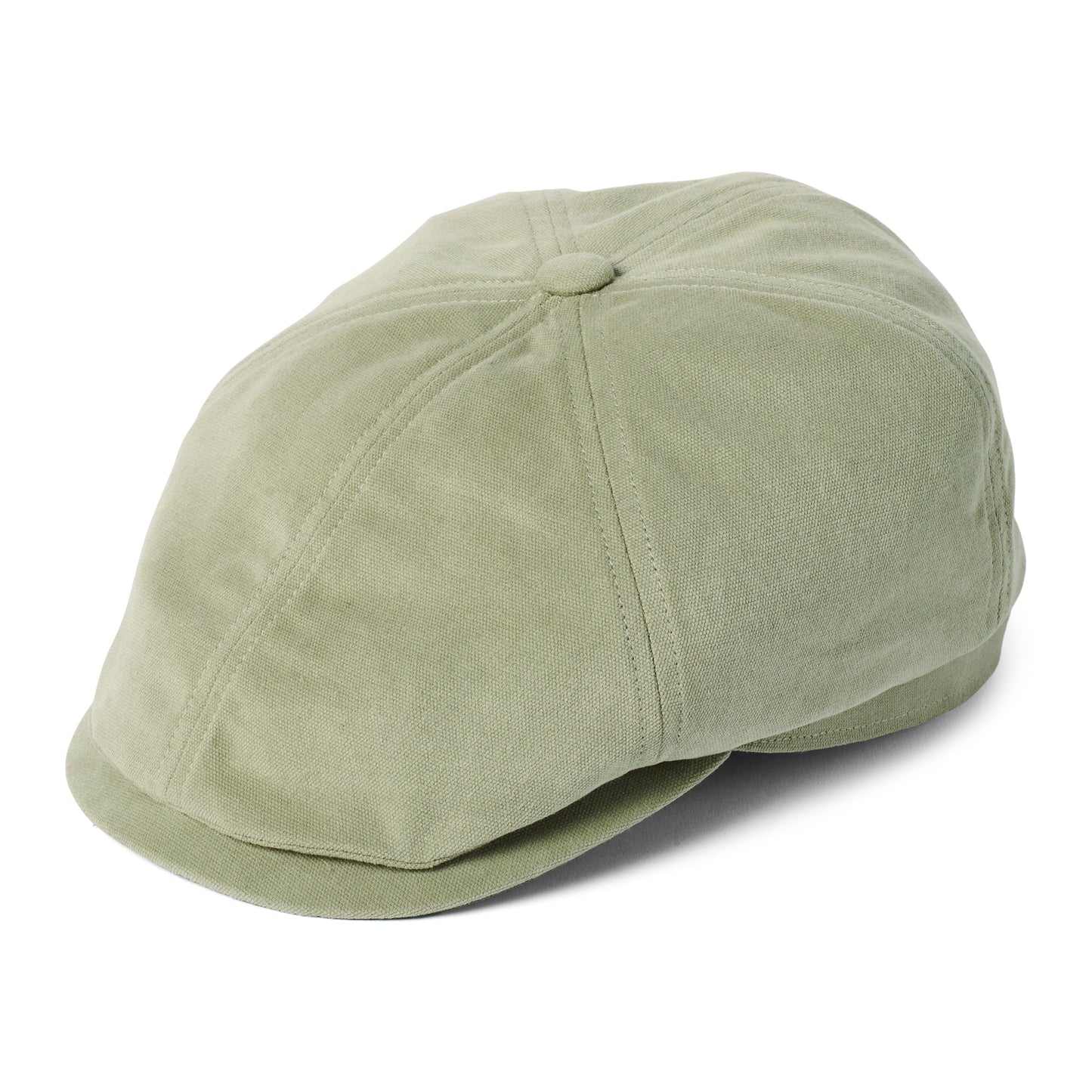 Failsworth Hudson Ballonmütze aus Baumwoll-Canvas - Salbeigrün-Khaki