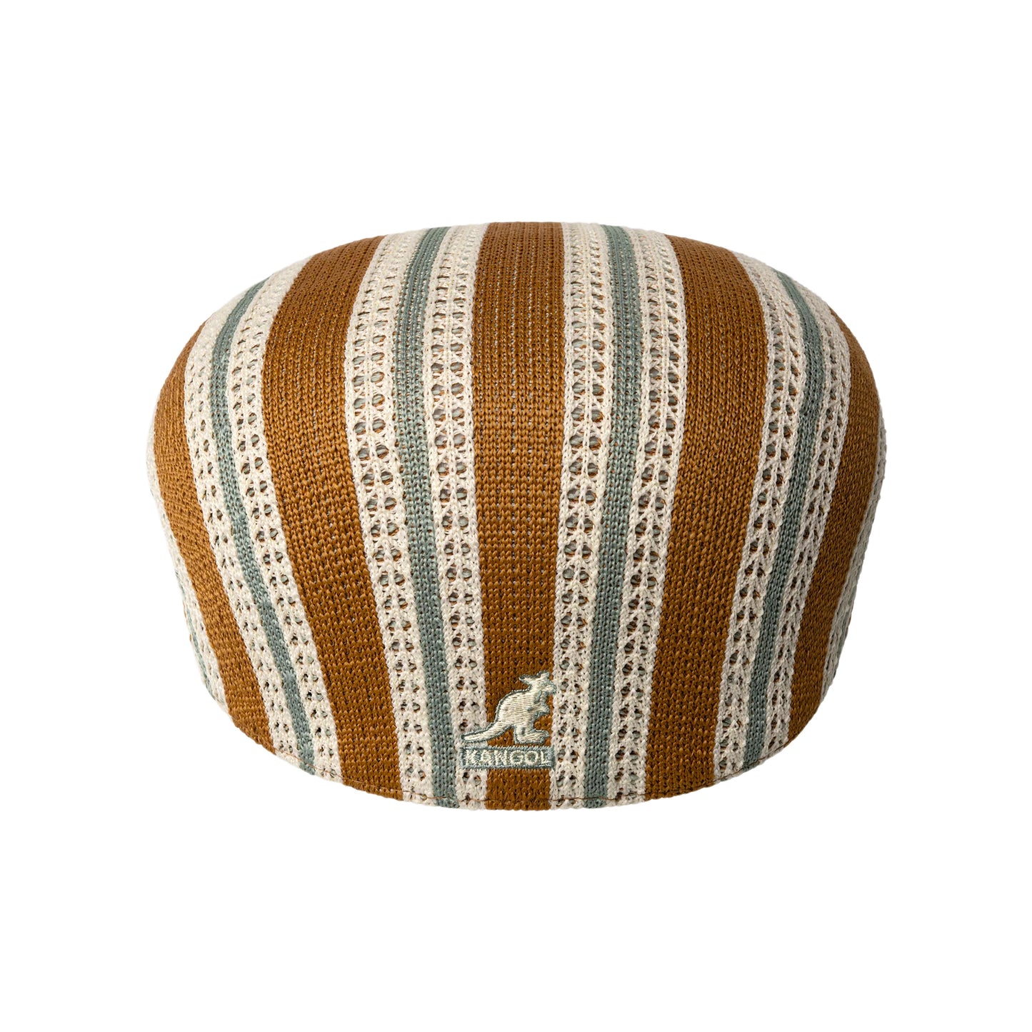 Kangol Resort Stripe 504 Tropic Schiebermütze - Hellbraun-Cremefarben