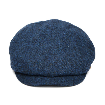 Failsworth Carloway HARRIS TWEED Ballonmütze - Tiefblau