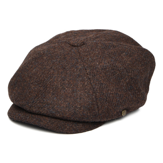Failsworth Carloway HARRIS TWEED Ballonmütze - Braun