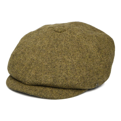 Failsworth Carloway HARRIS TWEED Ballonmütze - Moosgrün