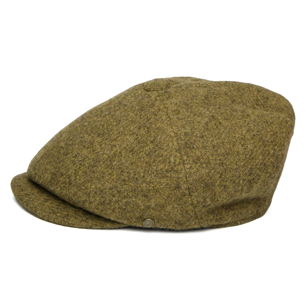 Failsworth Carloway HARRIS TWEED Ballonmütze - Moosgrün
