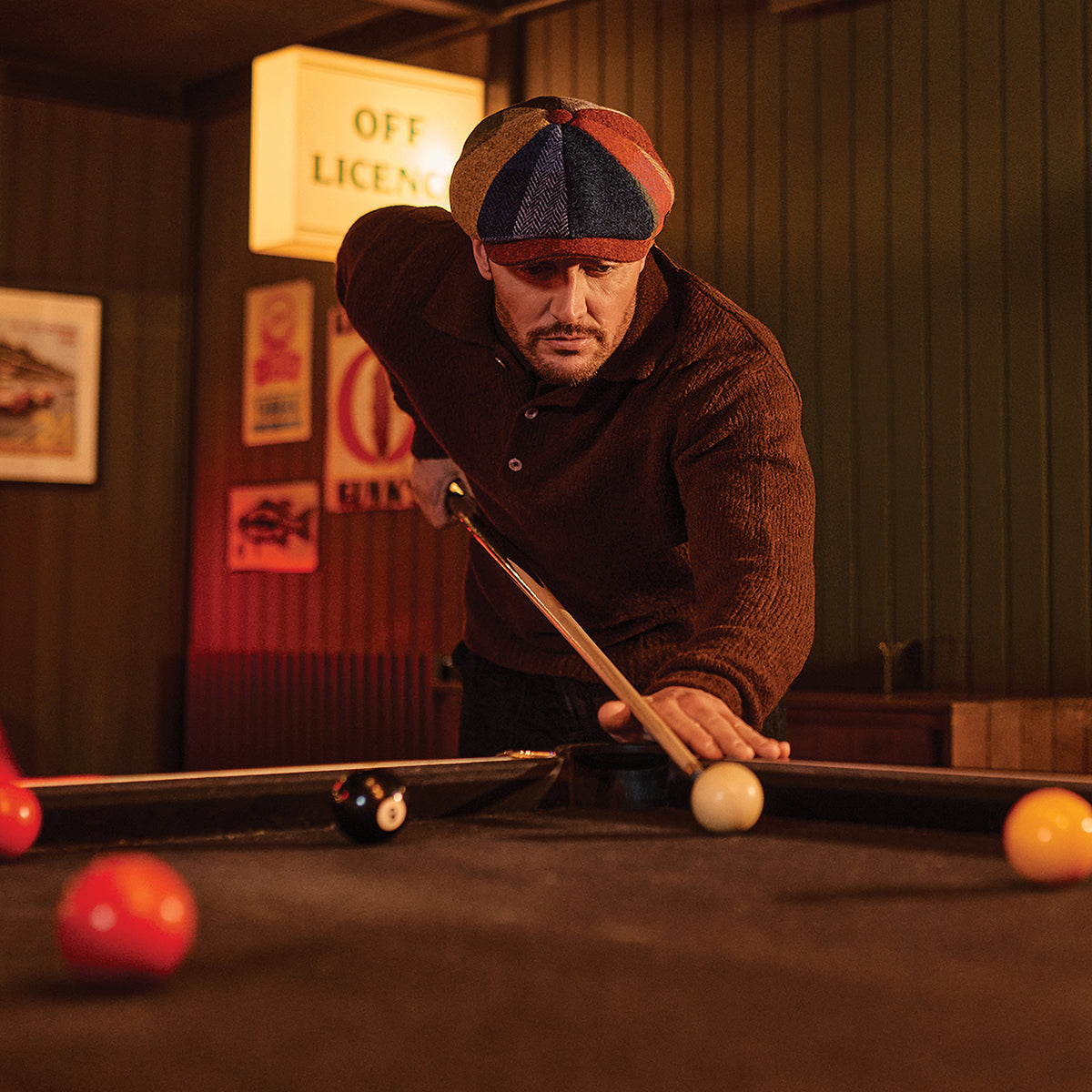 Failsworth Uig HARRIS TWEED Ballonmütze - Mehrfarbig