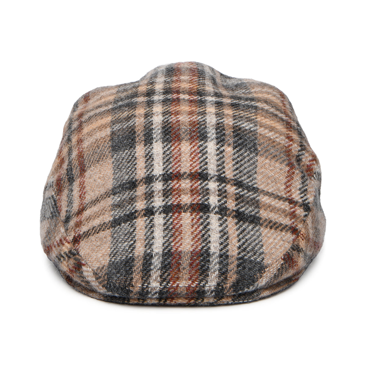 City Sport Finn Donegal Tweed Schiebermütze - Kamel-Multi