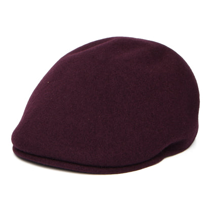 Kangol Nahtlose Wool 507 Schiebermütze - Dunkles Weinrot