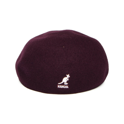 Kangol Nahtlose Wool 507 Schiebermütze - Dunkles Weinrot
