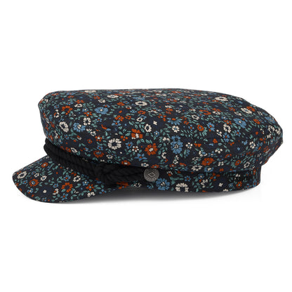 Brixton Schiffermütze Floral aus Baumwolle - Verwaschenes Marineblau