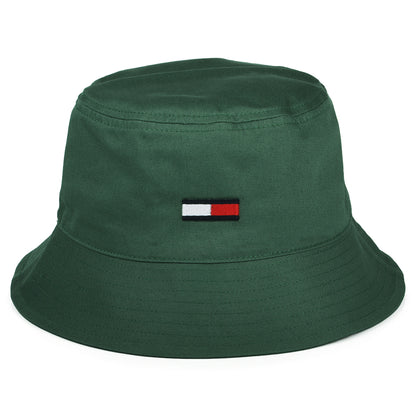 Tommy Hilfiger TJM Flag Fischerhut aus organischer Baumwolle - Salbeigrün