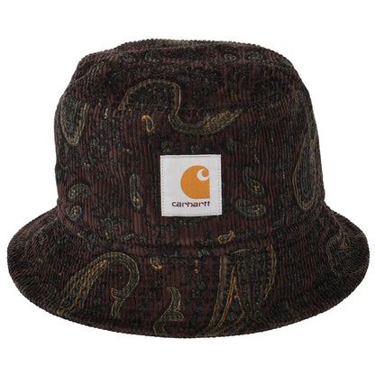 Carhartt WIP Kord Fischerhut mit Paisleymuster - Burgunderrot-Multi