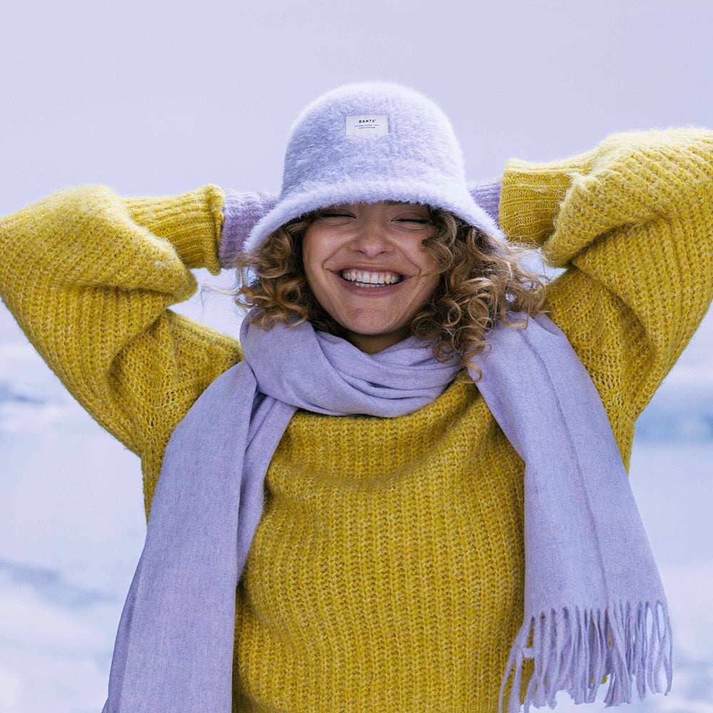 Barts Saraah Kunstfell Fischerhut - Fliederfarben