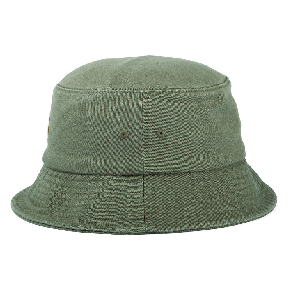 Brixton Woodburn Verwaschener Knautschbarer Fischerhut - Olivgrün